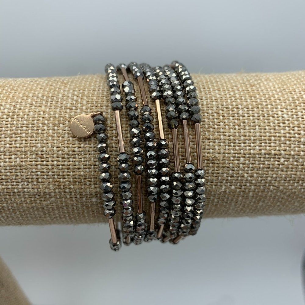 Stella & Dot Sparkly Bardot Spiral Bracelet